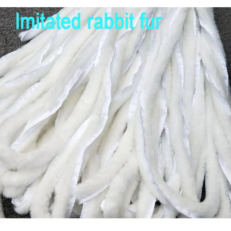 Artificial Mink Fur Rabbit Fur Ribbon Tapes DIY Furry Fluffy Trim Trimming Home Decor Sewing Costume Hat Crafts 1y Faux Fur