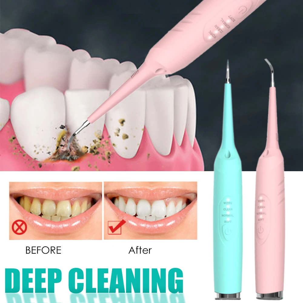 

Electric Sonic Oral Irrigator Dental Scaler Tooth Calculus Tartar Remover Healthy Gums Dentist Waterproof Whiten Teeth Cleaner