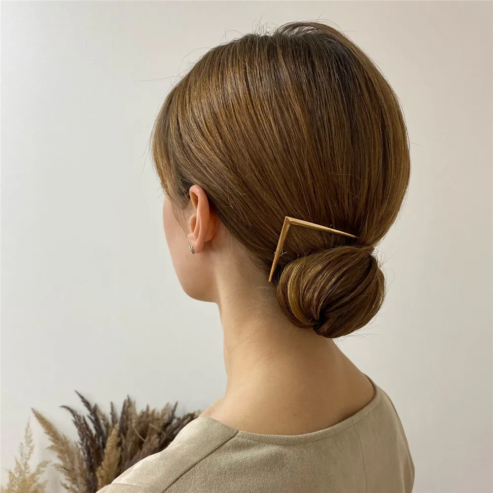 New  Barrettes Hair Styling Accessories for Women  Gold Color Letter \