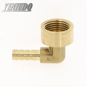 Latão Farpado Montagem para Gás Combustível Água Cobre, Fêmea Rosca Acoplador Conector, Cotovelo Adaptador, 8mm a 16mm Mangueira Barb x 1/4 10 principais vendas pataugas - №9
