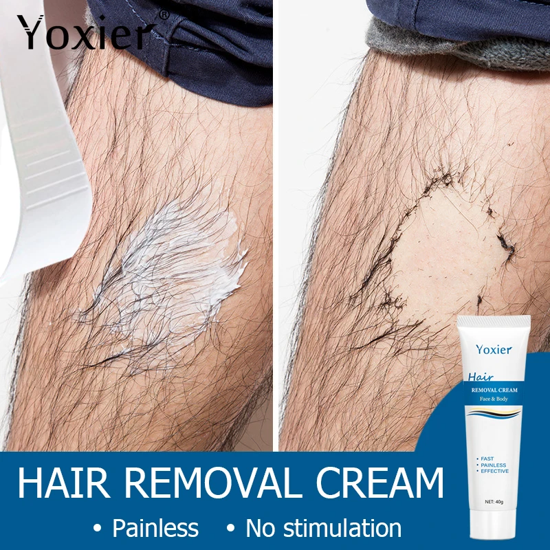 Hair Removal Cream Beard Armpits Private Parts Painless Gentle Brighten Moisturizing Beauty Smooth Nourishing Body Skin Care 40g