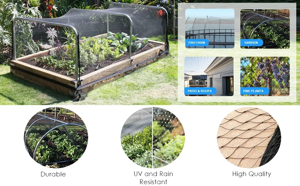 Vogel Netting Heavy Duty Anti Vogel Deer Schutzhülle Net Garten Netting für Kulturen Protecion Gegen Vögel, Katze, deer und Tiere – Detail 18