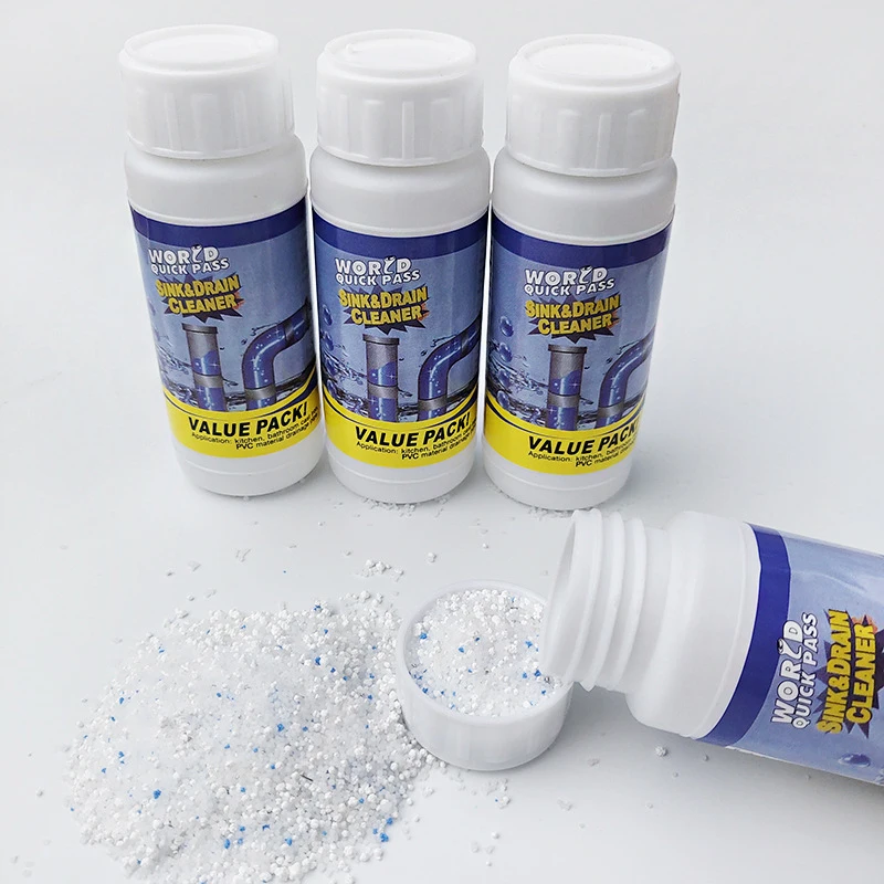 110g Drop Shipping Powerful Kitchen Pipe Dredging Agent Dredge Deodorant Toilet Sink Drain Cleaner Sewer Fast Cleaning Tools