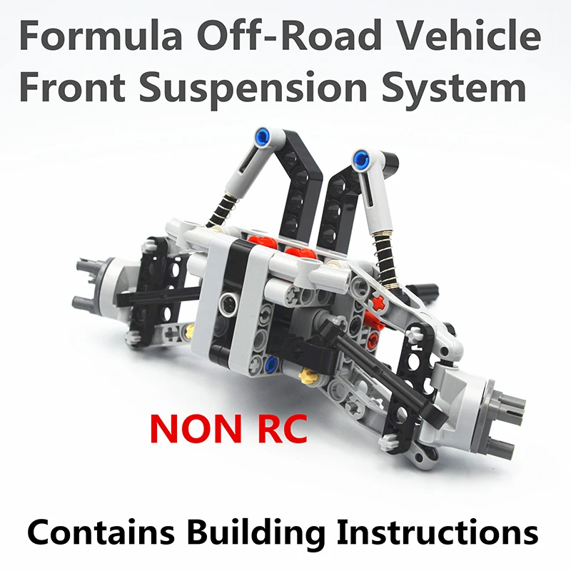 Building Blocks MOC Technical Parts Formula sistema di sospensione anteriore per veicoli fuoristrada compatibile con Lego 42037 per giocattolo per