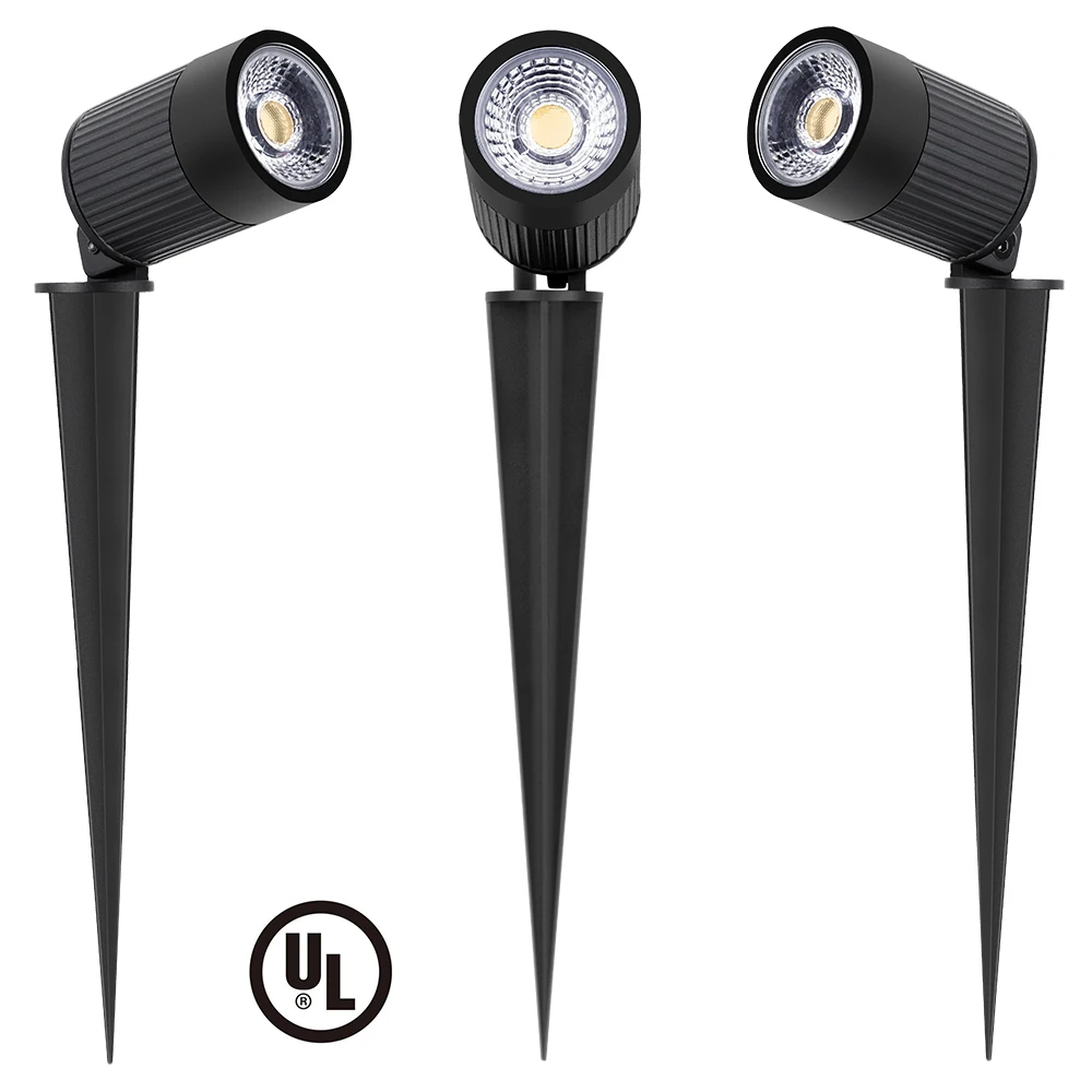 Lampu Sorot LED Luar Ruangan Klasik, Lampu Lux Tinggi COB Aluminium 5W 7W IP67-Waterproof, Lampu Halaman Teras Dekorasi Taman