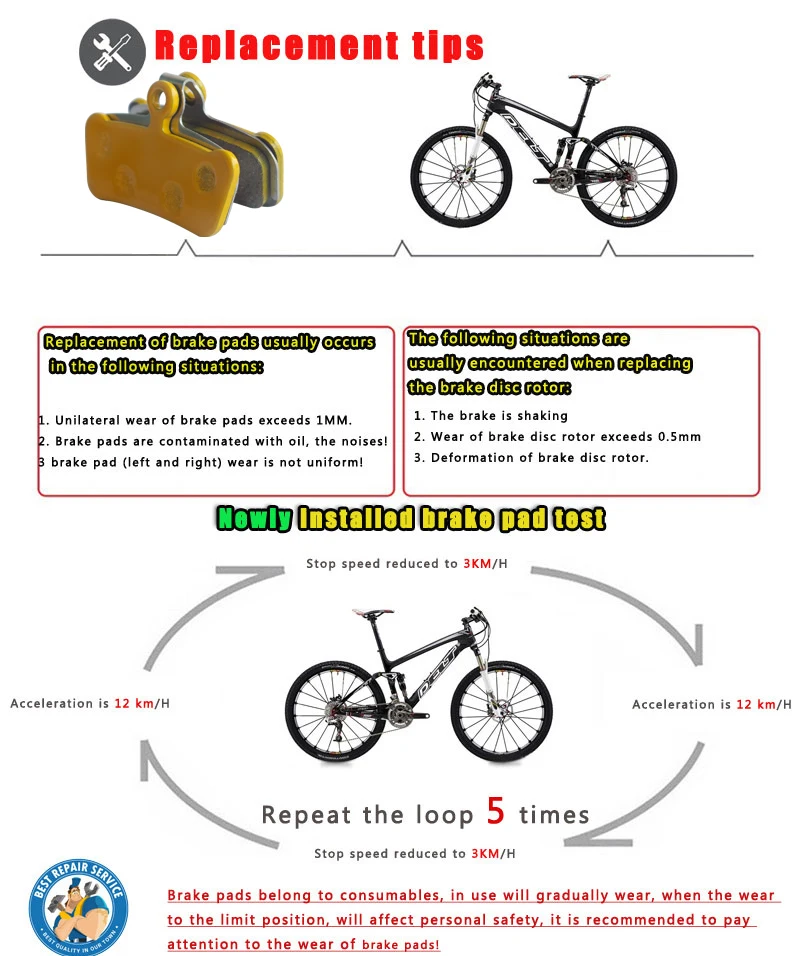 DELT 4 Pair Ceramics Bicycle Disc Brake Pads,FOR SRAM,G2,Guide,Ultimate,RSC,RS,R,Avid,X0,E7,E9,XO,Elixir,Trail,4 Pistions,BIKE