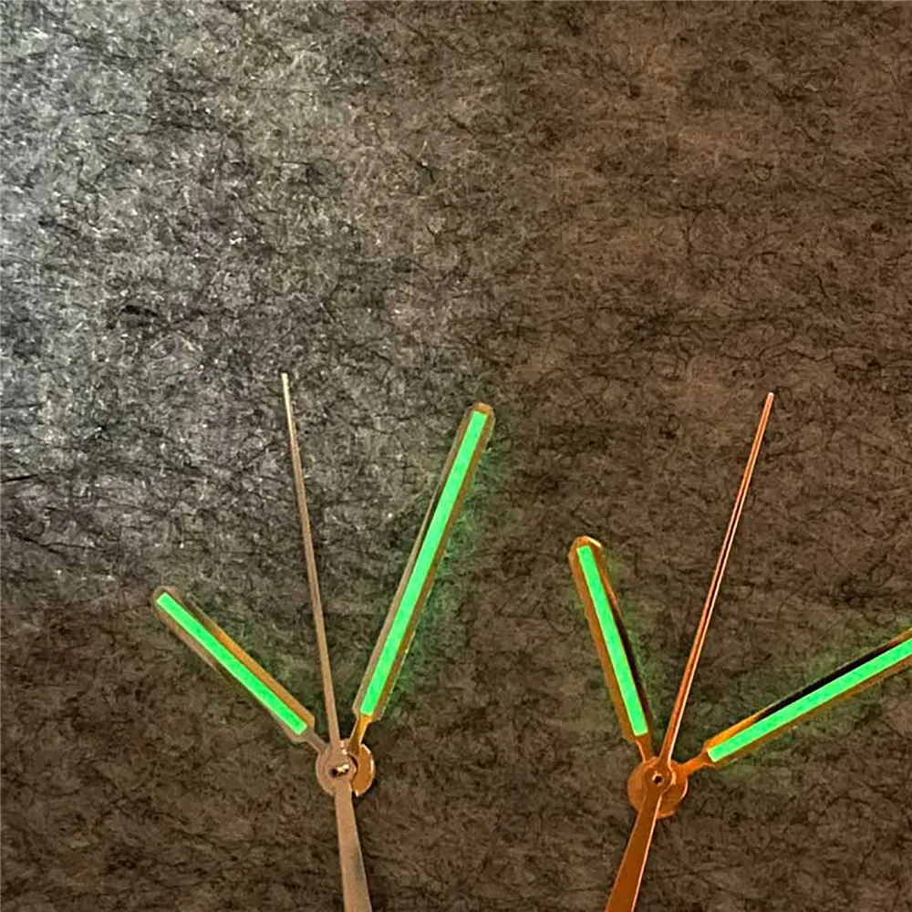 Green Luminous Pointer 3-Watch Hands Needles Set For NH35/ NH36/ 4R/ 7S Series Movement Repair Parts