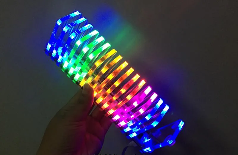 

KS16 DIY LED Music Spectrum Dream Crystal Voice Column Light Cube LED Level Display Electronic Production DIY Kit VU Tower