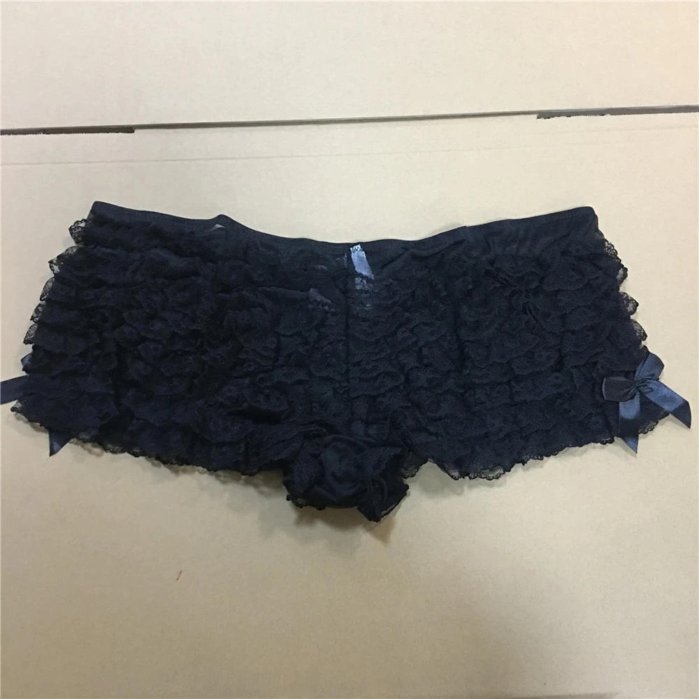 Frilly Knickers Ruffle Panties Women Lace Loose Bloomers Shorts Underwear Dance