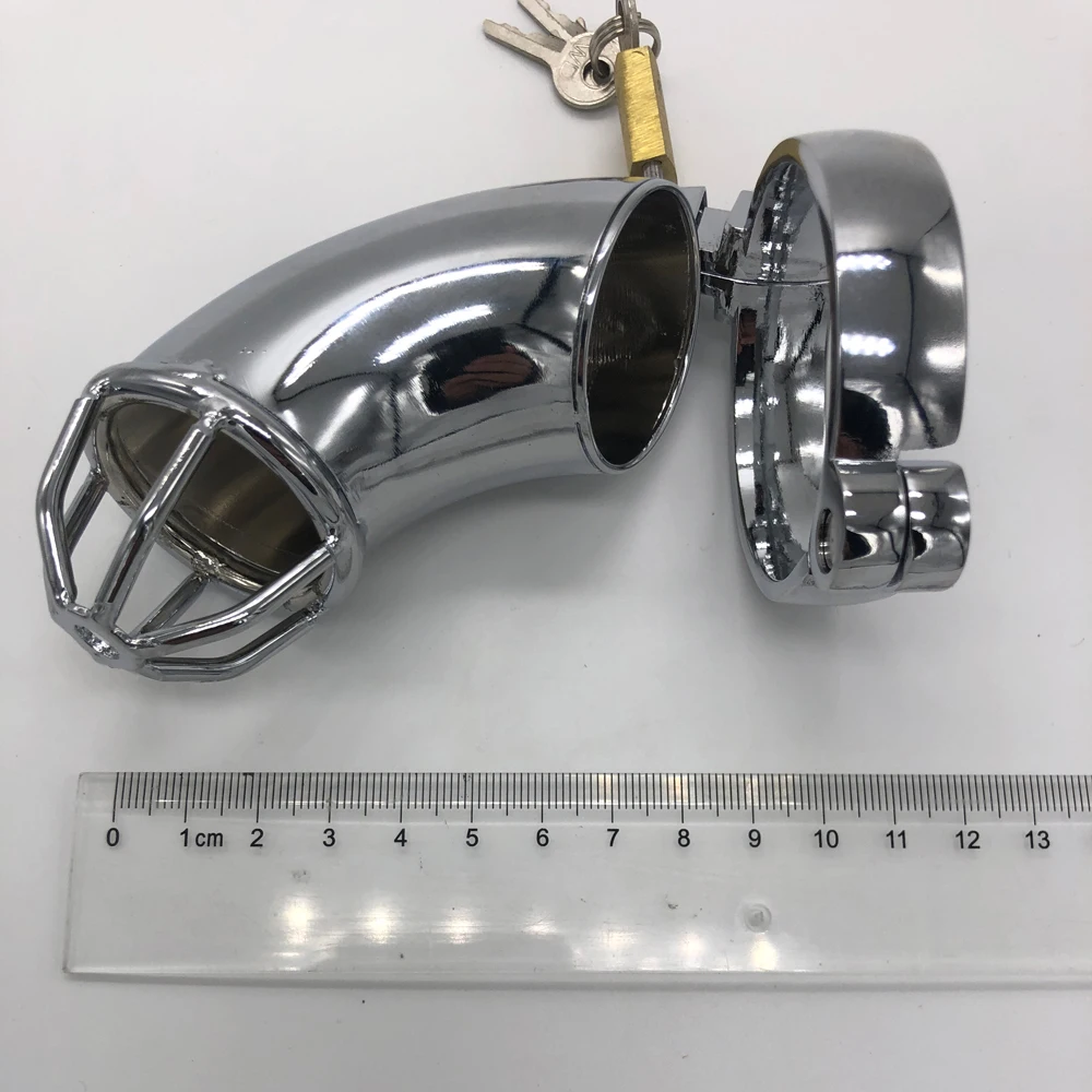 Super Long Stainless Steel Male Chastity Device Chastity Belt Penis Chastity Seal Penis Cage