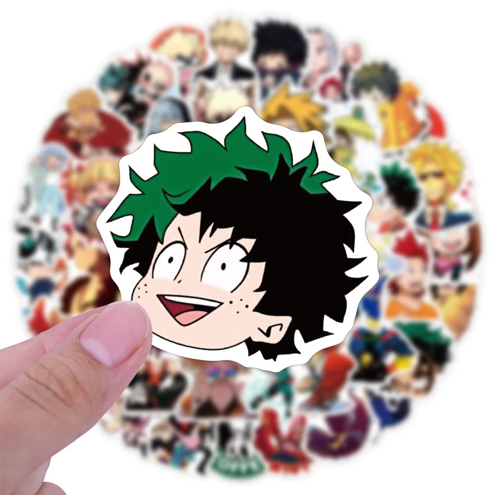 10/30/50PCS New My Hero Academy Anime Graffiti Sticker Car Trolley Case Notebook Waterproof Sticker Wholesale