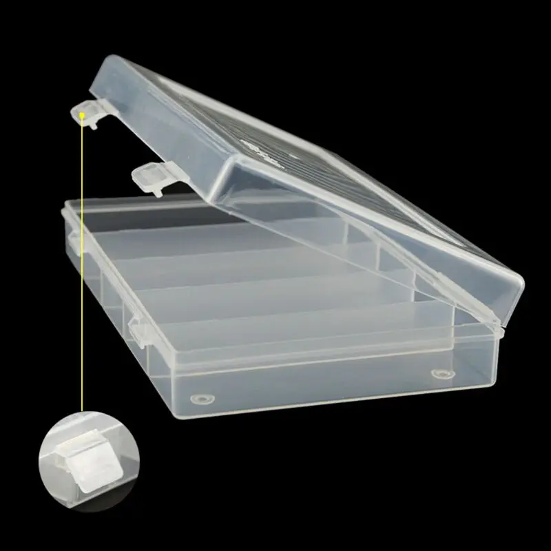 Rectangular Clear Plastic Storage Box Collection Case Protector for 100pcs 27mm/30mm Coin Capsules Holder or 5pcs 27mm Coin Tube