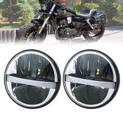 2pcs 5.75 Inch LED Headlight For Triumph Rocket iii 3 & Speed Triple & Street Triple & Thunderbird 1 pair