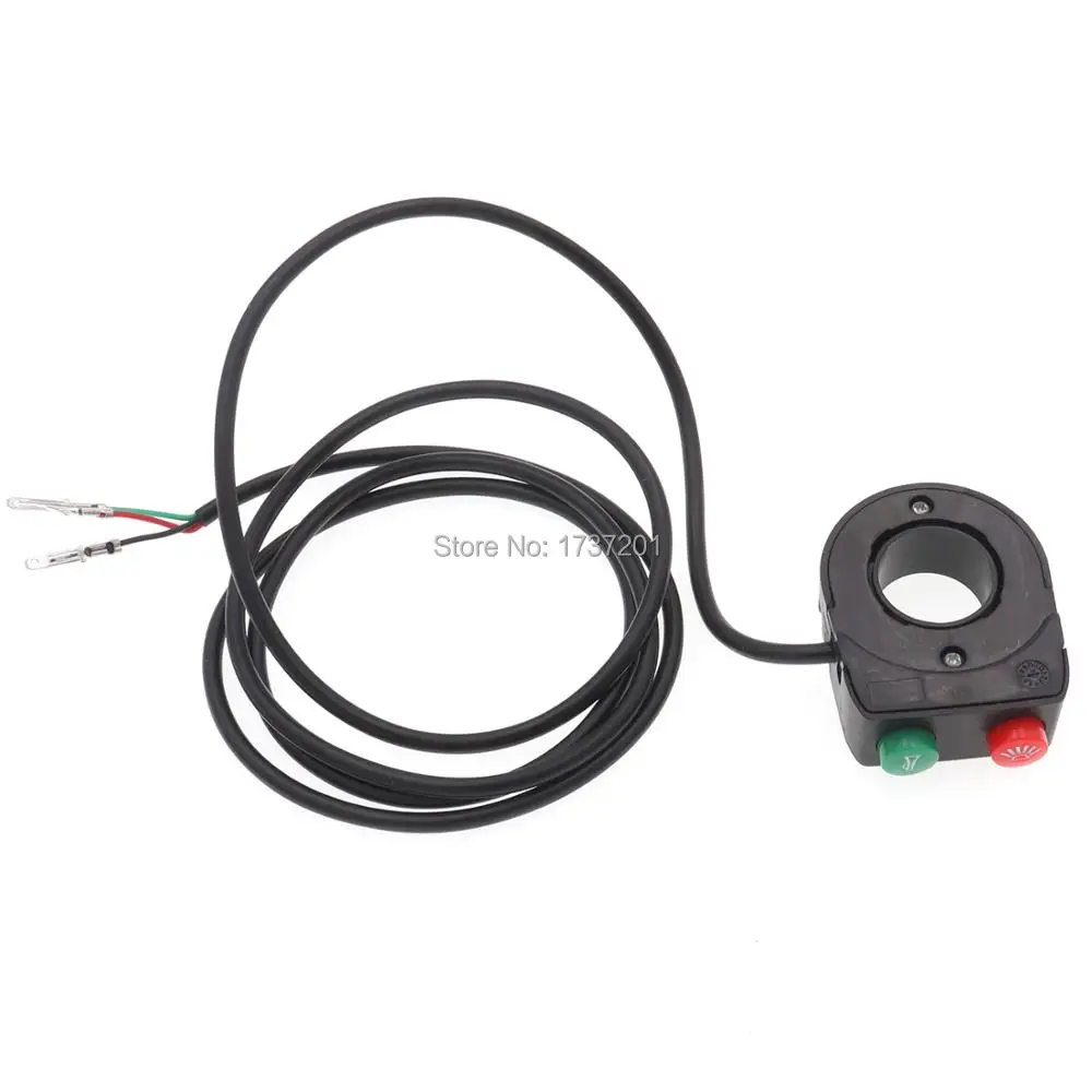 22mm 12V Motorcycle HeadLight Horn Head Light Switch Fit For Electric Vehicle Scooter Bike Quad ATV Black Line ON-Off