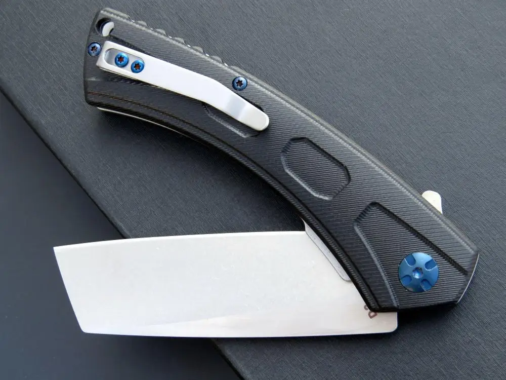 Eafengrow EF931 Folding Knife D2 Blade G10 Handle Camping Pocket Knife Hunting Fishing Kitchen Fruit Outdoor EDC Tool Knives
