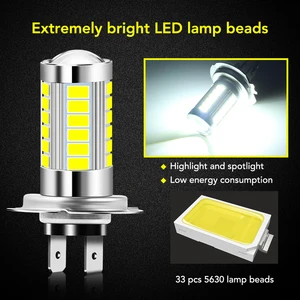 Araba far ampulleri, 2 adet h7 6000k, fiat 500 ve 600, tip nokta stili, fremont, çapraz coroma panda, palio Avrupa'nın en çok satan 12, far stili, no. 3