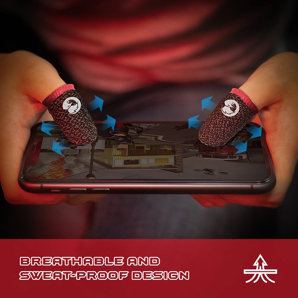 GameSir-Fingertips for Game, Luvas para PUBG, Call of Duty, Mobile Legends, Jogos Profissionais, Luvas de Polegar, 1 Par