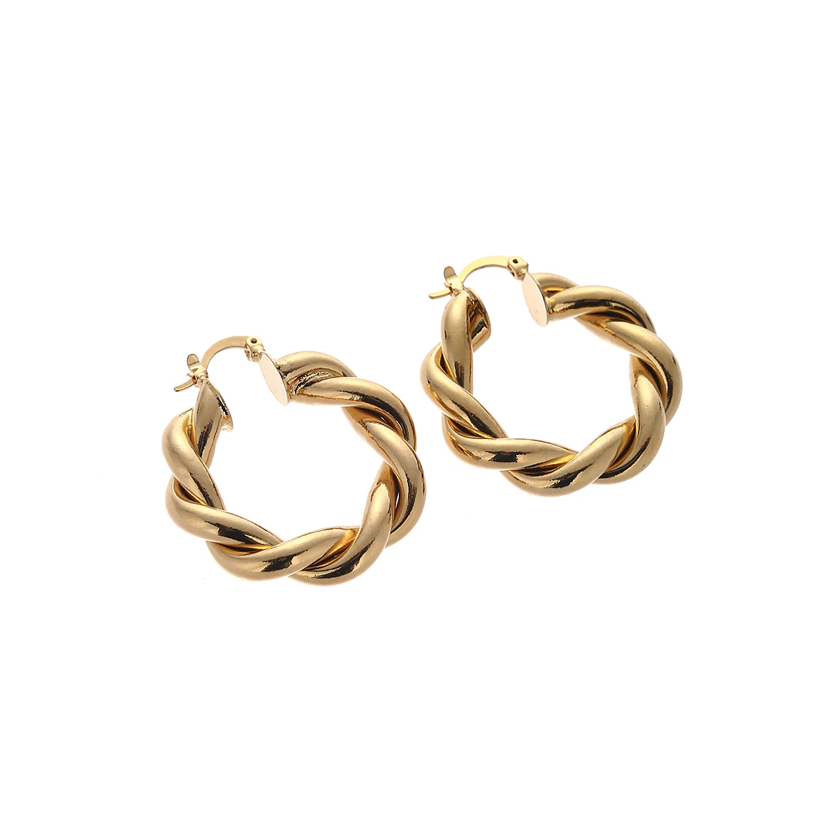 Africa Hoop Earrings for Women Gold Color and Round Earring Stud Ethiopian Jewelry Nigeria Congo Arab Gift