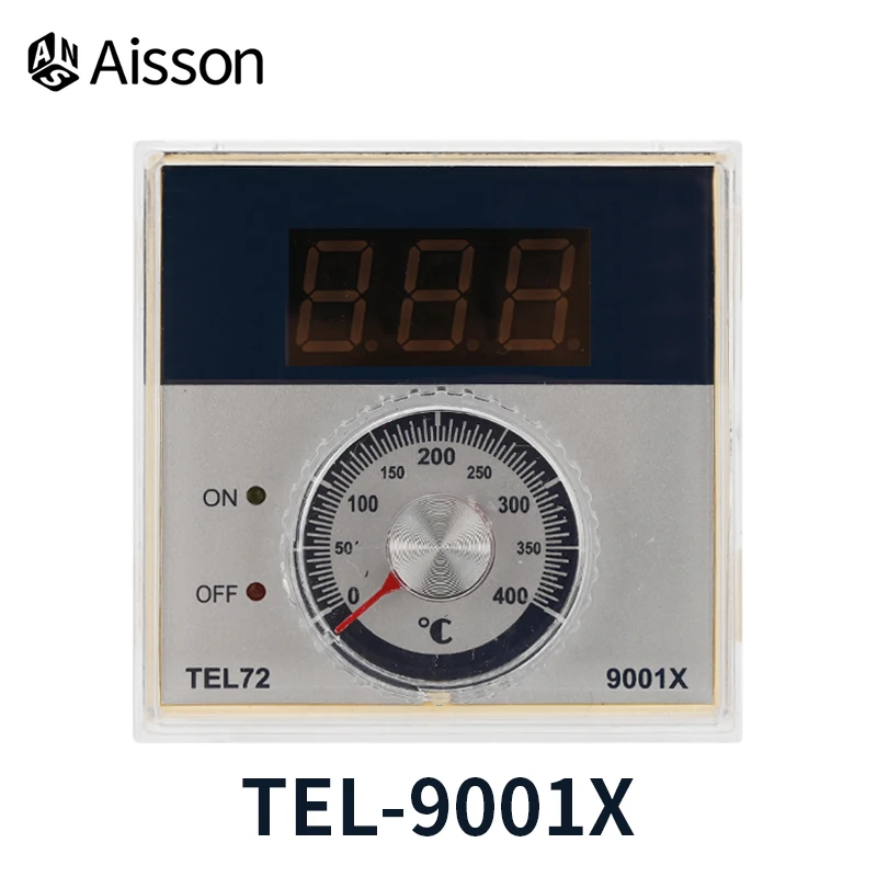 TED-2001 TEL72-9001X Temperature Controller K Type E Type Digital Pointer Thermostat 400 Celsius 220VAC 72*72mm