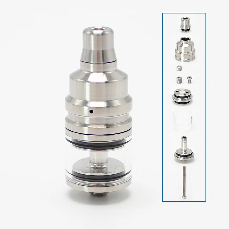 SXK Duetto Lucido Style rta 22mm 2,5ml 316 SS mtl atomizer zbiornika na 510 gwintów vape mods e-papieros