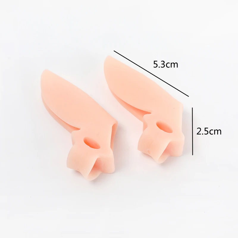 2Pcs=1Pair Silicone Toes Separator Bunion Bone Ectropion Adjuster Toes Outer Appliance Foot Care Tools Hallux Valgus Corrector