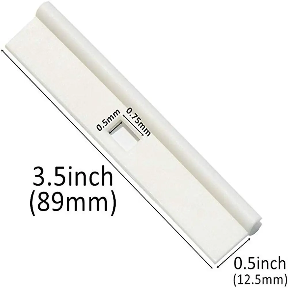Slat Hanger 6Pack for Blinds Hook Carrier 3.5inch/89mm Blinds Vane, Plastic Spline for Vertical Blind Components/Parts/Accessory