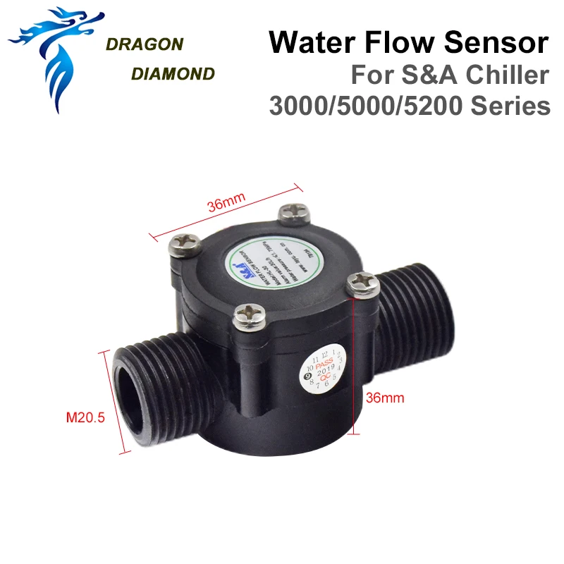 HL-12 Water Flow Switch Sensor For S&A Industrial Chiller For CO2 Laser Engraving Cutting Machine CW3000 CW5000 CW5200