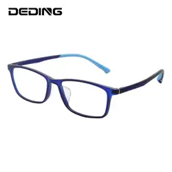Teens Eyeglasses Frame 53MM Ultra-light TR90 Glasses Frame w/ Silicon Nose pads ,Memory Temple For Boys Girls