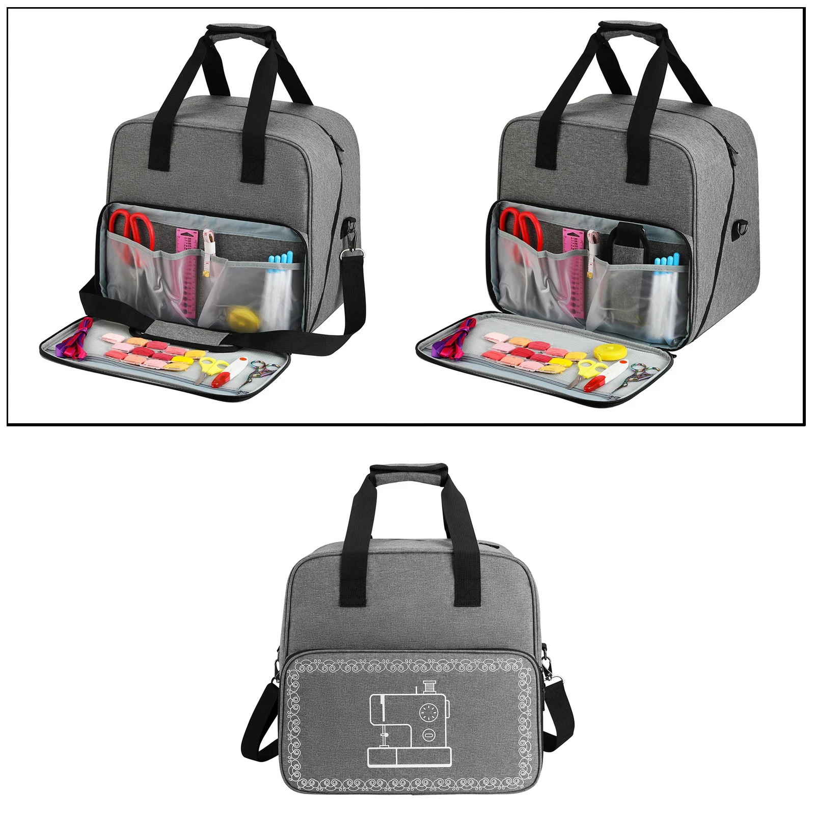 Bolsa de mano Universal para máquina de coser Overlock, almacenamiento de viaje, estuche de transporte portátil