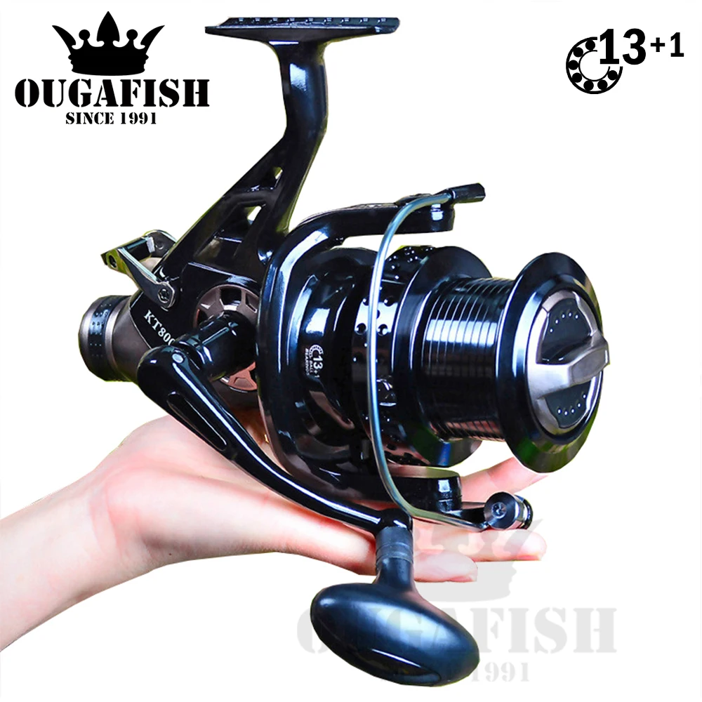 Big Strong Metal Fishing Reel Drag Spinning Reel Carp Carretilha De Pesca Molinete Olta Makaralar Reels Trolling Accesorios Mar