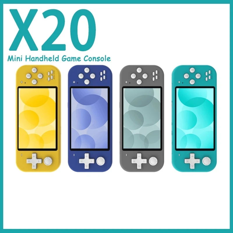 Retro Handheld Game Player 4.3 Inch Screen 8GB Dual Open Source System Portable Pocket  X20 Mini Video Game Console