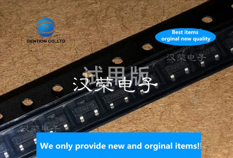 

50 шт. 100% Новый оригинальный DMN10H700S-7 SOT23 Шелковый экран 700 MOS трубка