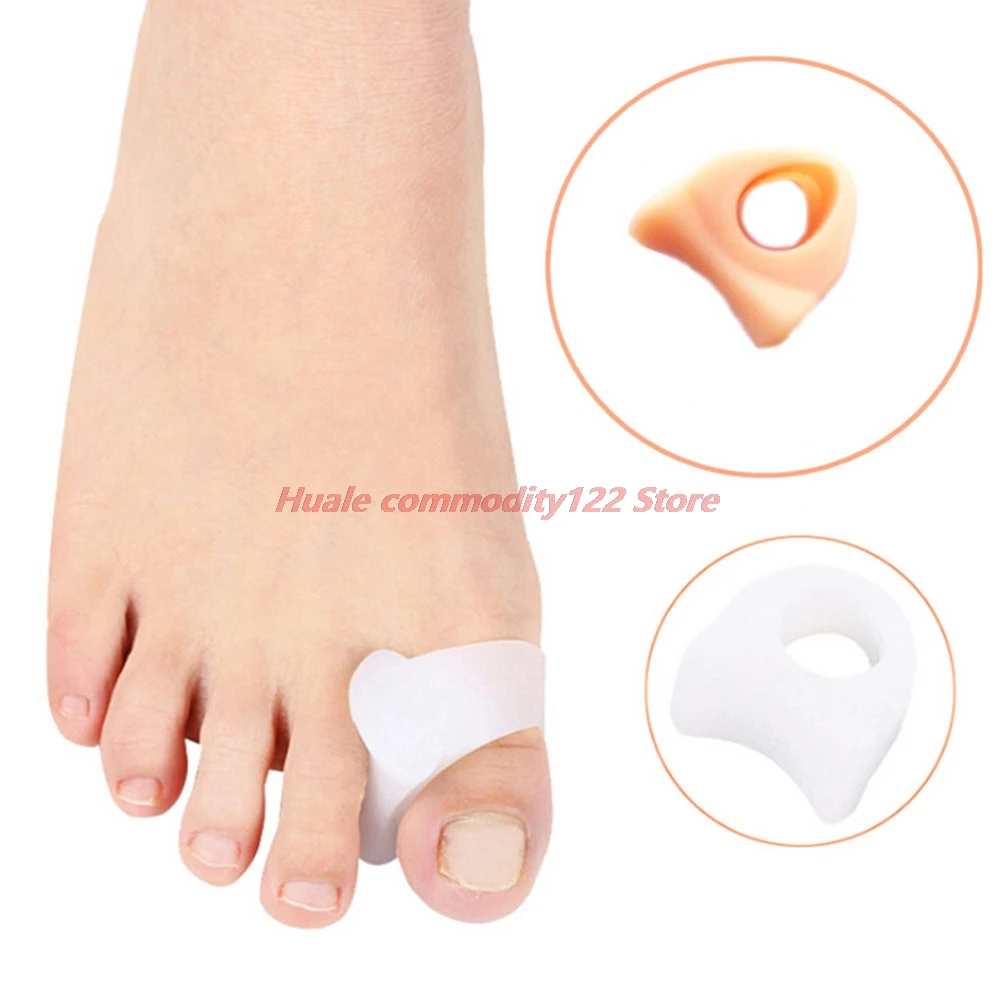 Separador de dedos de Gel de silicona, Alisador, Corrector de juanete, herramienta para el cuidado de los pies, alivio de Hallux Valgus, 1 par, nuevo