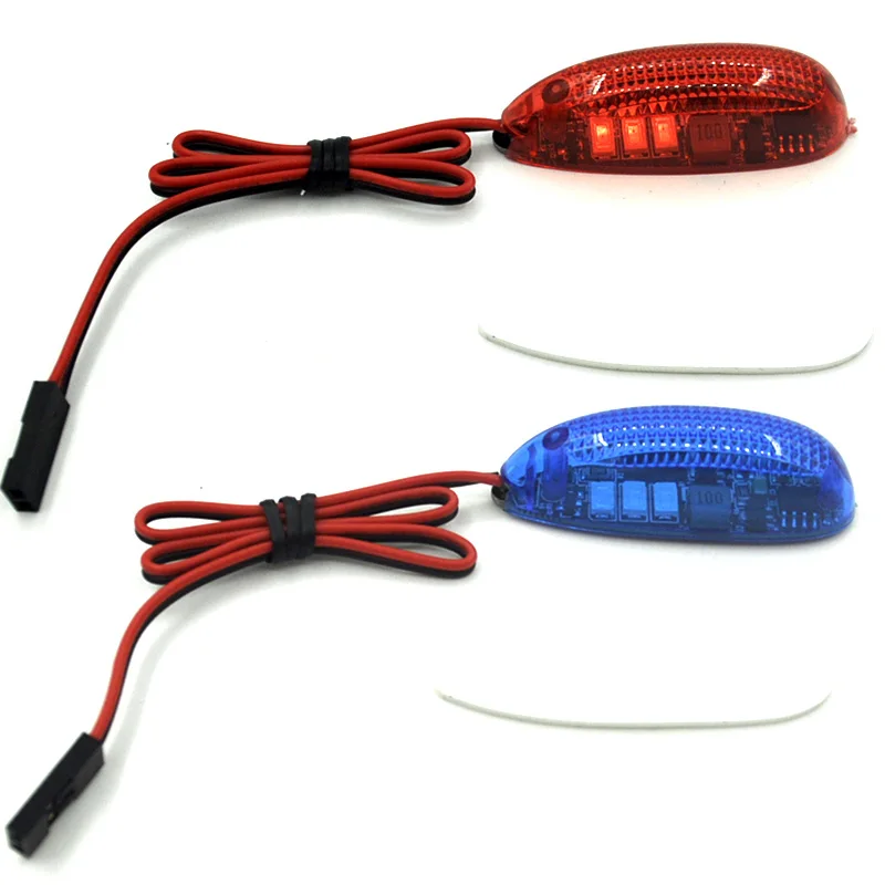 New Low-Voltage Warning Navigation Light Lamp LED Lithium Battery Low Voltage Alarm For RC fixed-wing Aircraft Drone Car boat