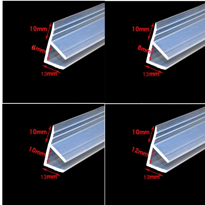 1-3M prysznic silikonowy gumowy pasek uszczelniający łazienka ekran szklane drzwi okno dźwiękoszczelne taśma uszczelniająca szklane bezramowe akcesoria
