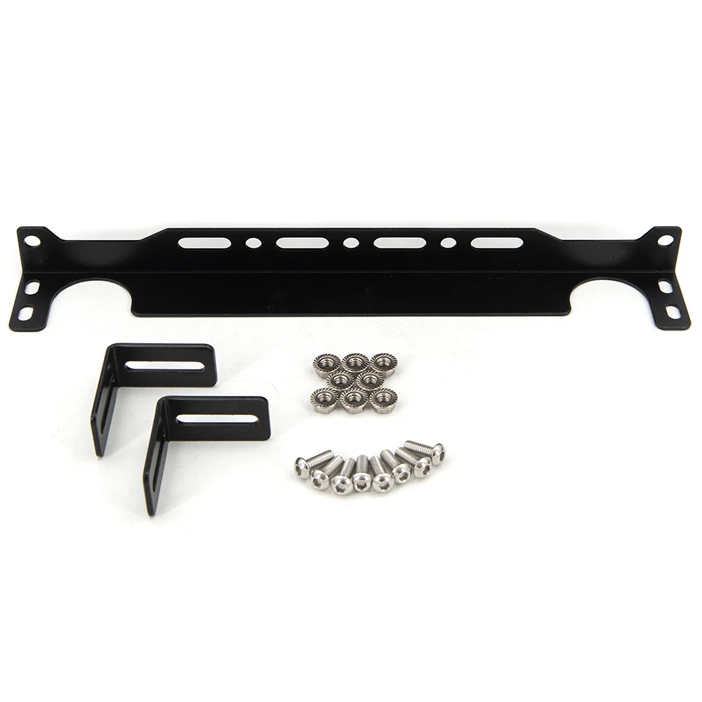 Universal Trust type Engine Oil Cooler Mounting Bracket Kit 340mm long 2mm Thickness Aluminum