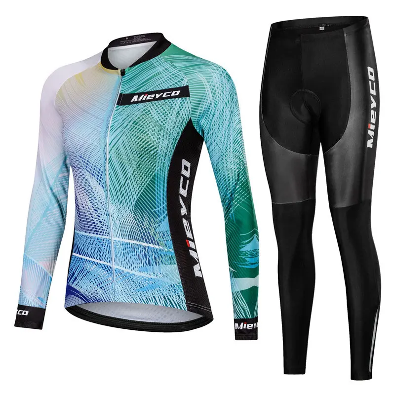 2023 Women Cycling Jersey Pants Kits Bicicleta Clothing Long Sleeve Mtb Roupas Femininas Bicycle Equipment Ropa Deportiva Mujer