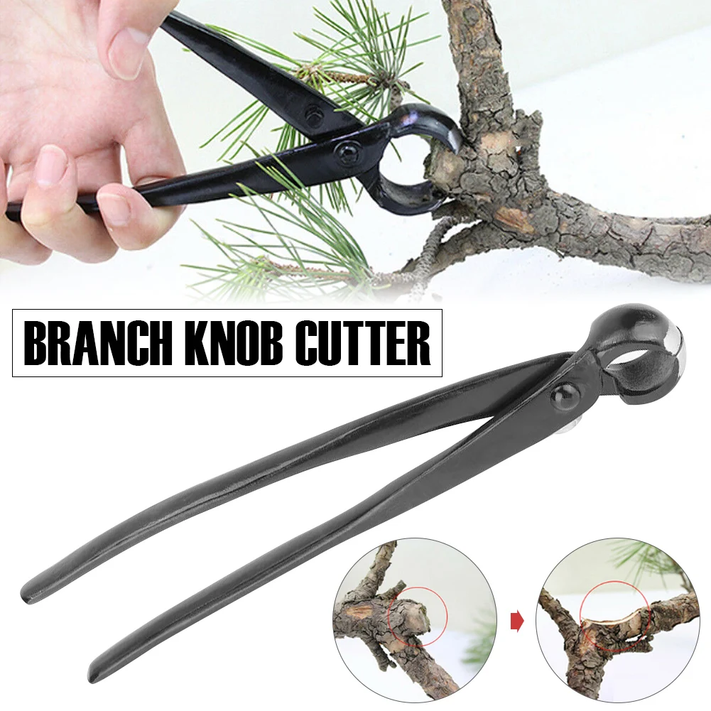 New 210mm Professional Round Edge Concave Knob Branch Cutter Garden Bonsai Tools Pruner Scissors Cutter Knife Pruning Tools