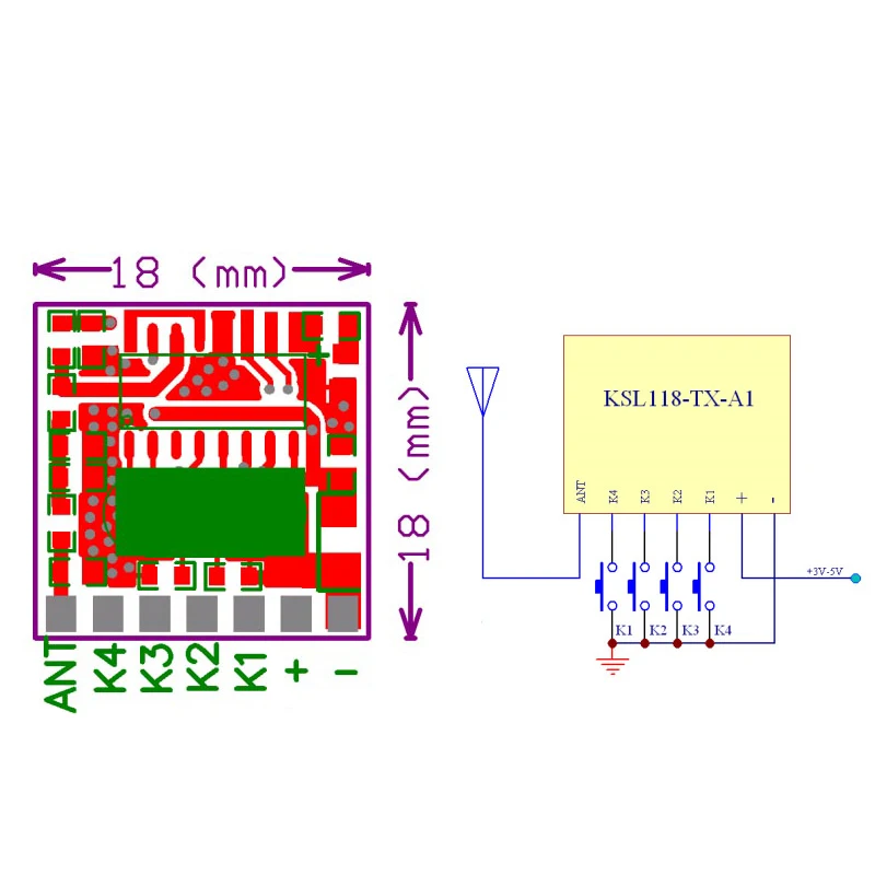 QIACHIP 433MHz RF pilot przełącznik uniwersalny bezprzewodowy nadajnik nauka kod 1527 moduł kodowania dla majsterkowiczów 10 sztuk/partia