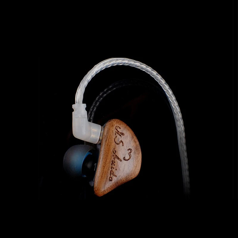 NS NS3 Wired Wood Earphone Dynamic Driver HiFi In Ear Earphones Bass Noise Reduction High Fidelity Earbuds