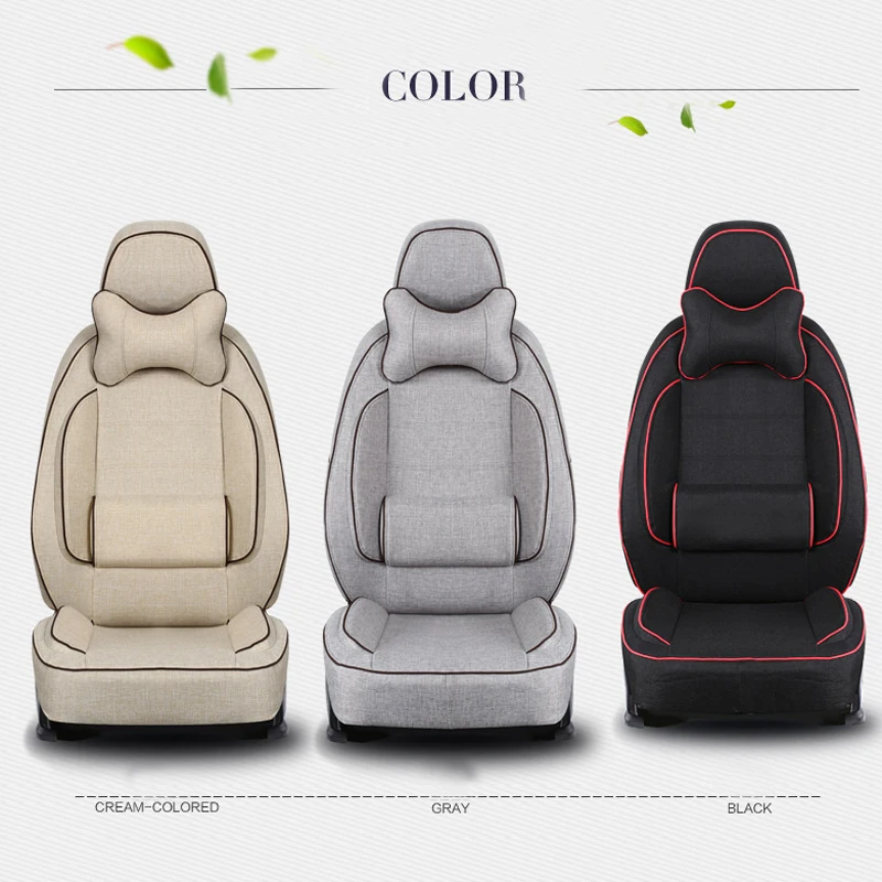 CARTAILOR Car Seat Cushion Covers fit for Subaru Outback 2015 2014 2011 Seats Cover Set Black Cover Seats Protector Accessories