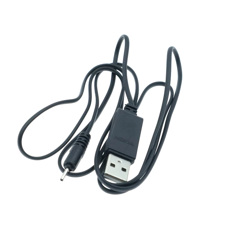 Średnica zewnętrzna 2mm kabel ładowarki USB z małym pinem ładowarka USB przewód do kabla USB do Nokia 7360 N71 6288 E72 High Speed 1.3m