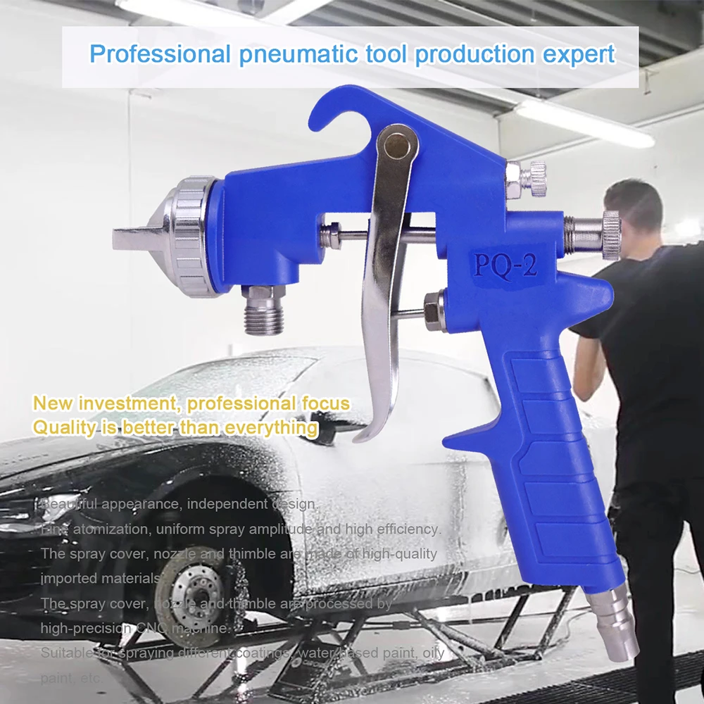 Strumento pneumatico dell'atomizzatore della pittura dello spruzzatore dell'aerografo della pistola a spruzzo di 1000ML 1.8MM con la tramoggia per la pittura delle automobili PQ-2