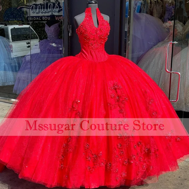 2022 spitze Luxus Quinceanera Kleider Durcheinander Applique Pageant Ballkleid Lange Süße 16 Kleid Vestidos