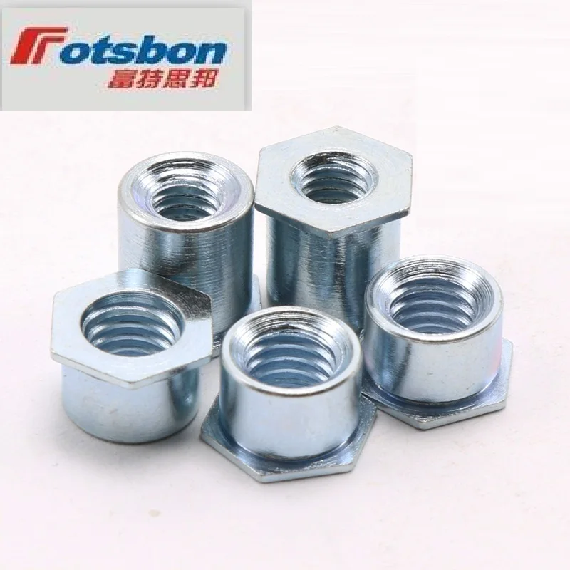 Blue Zinc Plating Standoffs SO-3.5M3-18 Carbon Steel Self-clinching Through-Hole Threaded Nuts