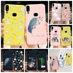 For Samsung Galaxy A10S Phone Cover Silicone Flower Case For Samsung A10 S A10s  A 10 10S A105F A107F TPU Bumper Shell For Girls