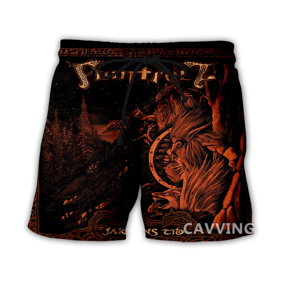 CAVVING 3D Printed Finntroll Band  Summer Beach Shorts Streetwear Quick Dry Casual Shorts Sweat Shorts for Women/men