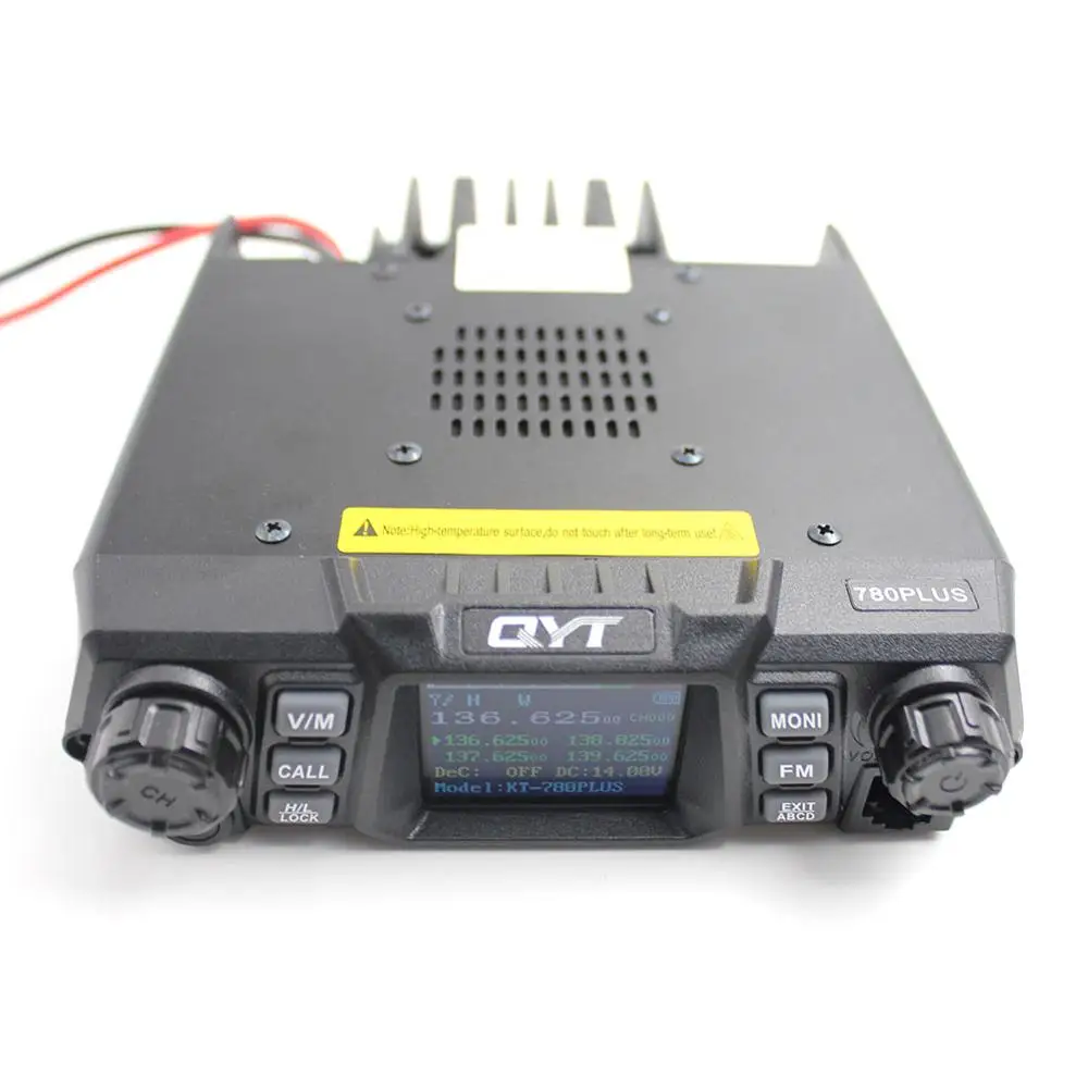 100 Watt Super High Power QYT KT-780 Plus VHF136-174mhz Autoradio/ricetrasmettitore mobile KT780 200 canali Comunicazione a lungo raggio