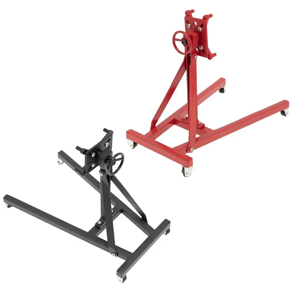 Rotatable Stainless Steel V8 Motor Engine Flip Maintenance Repair Bracket Stands for SCX10 Lightweight Accessories