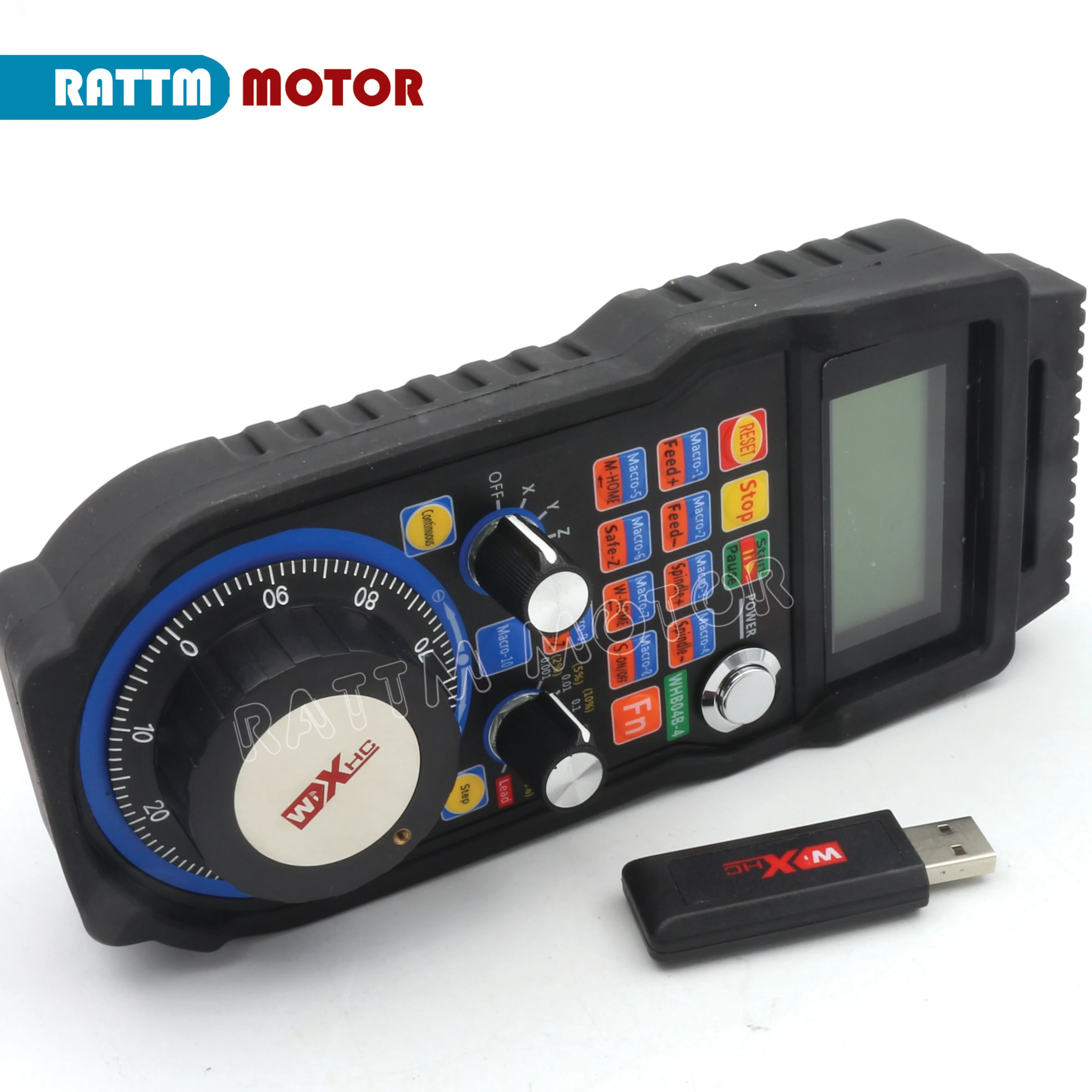 Imagem -02 - Xhc Wireless Mpg Hanging Handwheel para Fresadora Xhc Lhb04b Whb04b Cnc Controlador Eixos Eixos Eua ue